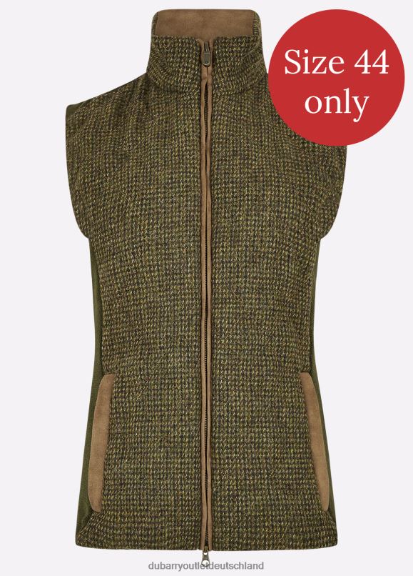 Frauen 4T2X6554 Dubarry Weste aus Wacholder-Tweed Kleidung Heide Frauen 4T2X6554 Dubarry Weste aus Wacholder-Tweed Kleidung Heide